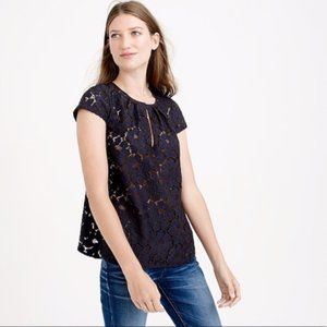 Perfect Condition J. Crew Floral Cap Sleeve Blouse
